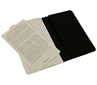 Zestaw 3 zeszytów Moleskine Cahier P kieszonkowe (9x14 cm) w Linie Czarne Miękka oprawa (Moleskine Cahiers Set of 3 Ruled Journals Black Soft Cover) - 9788883704895
