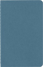 Zestaw 3 zeszytów Moleskine Cahier P kieszonkowe (9x14 cm) Czyste Niebieskie Miękka oprawa (Moleskine Cahiers Set of 3 Plain Journals Brisk Blue Soft Cover) - 8058647629612