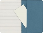 Zestaw 3 zeszytów Moleskine Cahier P kieszonkowe (9x14 cm) w Linie Niebieskie Miękka oprawa (Moleskine Cahiers Set of 3 Ruled Journals Brisk Blue Soft Cover) - 8058647629582
