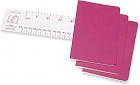 Zestaw 3 zeszytów Moleskine Cahier P kieszonkowe (9x14 cm) Czyste Różowe Miękka oprawa (Moleskine Cahiers Set of 3 Plain Journals Kinetic Pink Soft Cover) - 8058647629674