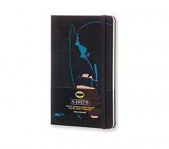 Kalendarz-terminarz książkowy Moleskine "Batman" duży [13x21 cm] tygodniowy 2017 czarny, twarda oprawa (Moleskine Weekly Diary/Planner 2017 "Batman" Large Hard Cover) - 8051272892925