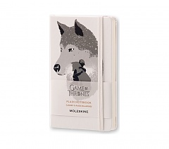 Notes Moleskine Gra o tron gładki, kieszonkowy [9x14 cm] biały (Moleskine Game of Thrones Limited Edition Plain Pocket)