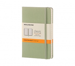 Notatnik Moleskine P kieszonkowy (9x14cm) w Linie Pistacjowy Twarda oprawa (Moleskine Ruled Notebook Pocket Willow Green Hard Cover) - 8051272893588