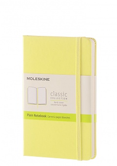 Notatnik Moleskine P kieszonkowy (9x14cm) Czysty Cytrynowy Twarda oprawa (Moleskine Plain Notebook Pocket Hard Citron Yellow) - 8051272893670
