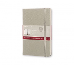 Notes Moleskine Two-Go o kartkach czystych i w linię szary średni[11,5x18 cm.] (Moleskine Two-Go Notebook Medium Ruled-Plain Ash Grey) - 8055002851688