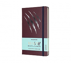 Notes Moleskine Piękna i Bestia w linię, duży [13x21cm] bordowy (Moleskine Beauty and the Beast Limited Edition Ruled Large Hard Cover) - 8055002855518