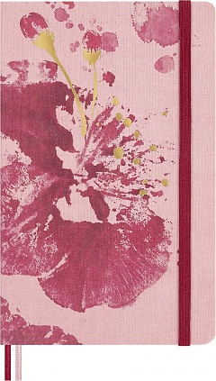 Notatnik Moleskine Sakura L duży (13x21 cm) Gładki Różowa z Złotymi Akcentami Twarda oprawa (Moleskine Sakura Limited Edition Notebook Plain Large Pink With Gold Accents Hard Cover) -  8056999278601