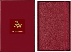Notatnik Moleskine Rok Konia L duży (13x21 cm) W Linie Czerwony Miękka oprawa (Moleskine Year of the Horse Limited Edition Precious & Ethical Vegea Notebook in Gift box Soft Cover Large Ruled Autumn Red) - 8056999278939