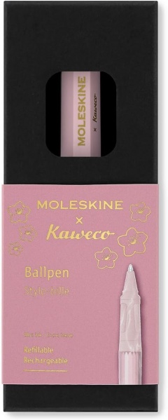 Długopis Sakura Moleskine x Kaweco Różowy z 1 mm niebieskim wkładem G2 (Ballpen Sakura Moleskine x Kaweco Pink 1 mm Blue Ink) - 8056999279073