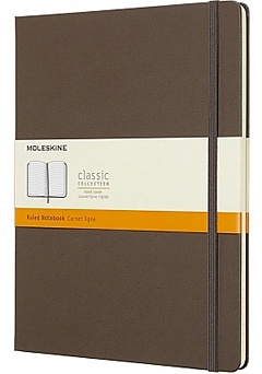 Notatnik Moleskine XL ekstra duży (19x25 cm) w Linie Brązowy Twarda oprawa (Moleskine Ruled Notebook Extra Large Hard Brown) - 8058341716090