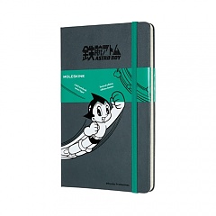Notatnik Moleskine z serii Astro Boy L(13x21cm) w linię ciemnoszary twarda oprawa (Moleskine Astro Boy Limited Edition Notebook) - 8058647621203