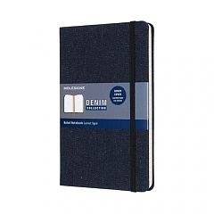 Notes Moleskine Denim w linię prussian blue jeans duży [13x21 cm] twarda oprawa (Moleskine Denim Ruled Notebook Large) - 8058647626277