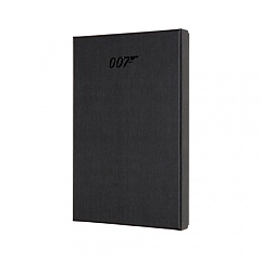 Edycja kolekcjonerska: Notatnik Moleskine z serii Agent 007 L(13x21cm) w linię czarna twarda oprawa (Moleskine 007 Limited Edition Collector's Box) - 8058647626550