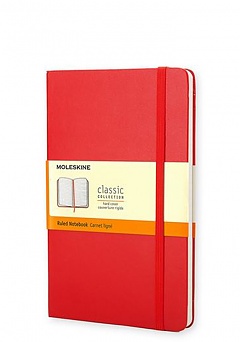 Notatnik Moleskine P kieszonkowy (9x14cm) w Linie Czerwony Twarda oprawa (Moleskine Ruled Notebook Pocket Hard Scarlet Red) - 9788862930000