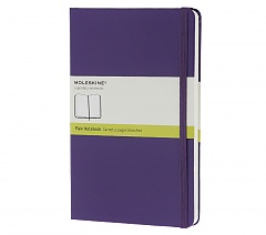 Notatnik Moleskine P kieszonkowy (9x14cm) Czysty Fioletowy Twarda oprawa (Moleskine Plain Notebook Pocket Violet Hard Cover) - 9788866136446