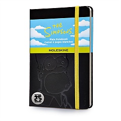 Notes Moleskine SIMPSONOWIE  P (9x14cm) gładki, czarna twarda oprawa (Moleskine The Simpsons Pocket Plain Black hard cover) - 9788867324262