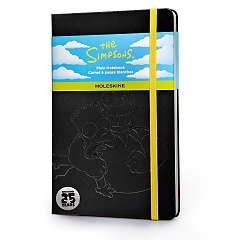 Notes Moleskine SIMPSONOWIE  L (13X21cm) gładki, czarna twarda oprawa (Moleskine The Simpsons Large Plain Black hard cover) - 9788867324279