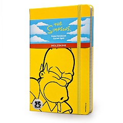 Notes Moleskine SIMPSONOWIE  L (13X21cm) w linie, żółta twarda oprawa (Moleskine The Simpsons Large Ruled Yellow hard cover) - 9788867324286