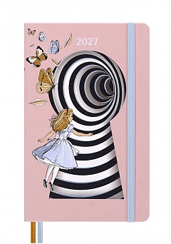 Kalendarz Moleskine 2027 12M Alicja w Krainie Czarów duży L (13x21 cm) Tygodniowy Twarda oprawa (Moleskine Limited Edition Alice's Adventures in Wonderland 12 Month 2027 Weekly Planner Large Hard Cover) - 8056999274818