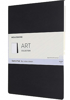 Szkicownik Moleskine Art Sketch Pad Album A4 (21x29,7 cm) Otwierany do Góry Czarny Miękka oprawa (Moleskine Art Sketch Pad Large Black Soft Cover) - 8058647626857