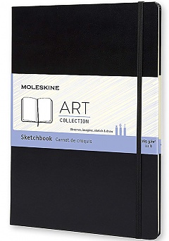Szkicownik Moleskine Art Sketchbook A4 (21x30 cm) Czarny Twarda oprawa (Moleskine Art Sketchbook A4 Black Hard Cover) - 9788862931939