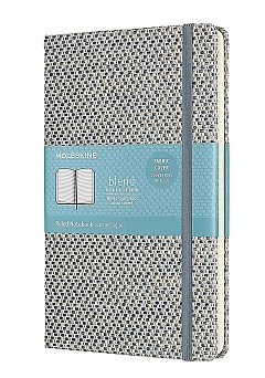 Notatnik Tekstylny Moleskine Blend L (duży 13x21 cm) w Linie Niebieski Twarda oprawa (Moleskine Blend Collection Ruled Notebook Large Blue Hard Cover) - 8053853600110