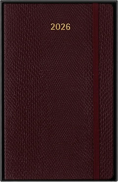 Kalendarz Moleskine 2026 12M rozmiar L (duży 13x21 cm) Tygodniowy sztuczna Skóra Węża Bordeaux Miękka Wegańska Oprawa w Pudełku (Moleskine 2026 Precious and Ethical Weekly Diary/Planner Box 12M Bordeaux Soft Cover) - 8056999276638
