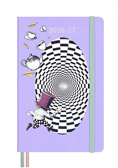 Kalendarz Moleskine 2026-2027 18-miesięczny Alicja w Krainie Czarów duży L (13x21 cm) Tygodniowy Twarda oprawa (Moleskine Limited Edition Alice's Adventures in Wonderland 18 Month 2026-2027 Weekly Planner Large Hard Cover) - 8056999279196