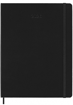 Kalendarz Inteligentny PRO 2026 12M Moleskine Smart do Pióra Smart Pen rozmiar XL (bardzo duży 19x25 cm) Wertykalny Tygodniowy Czarny Twarda oprawa (Moleskine Smart Planner 2026 Vertical Weekly 12-Month Large Black Hard Cover) - 8056999275853