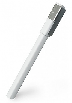 Pióro Kulkowe Żelowe Moleskine 0.5 milimetra Białe ze Skuwką (Moleskine Classic Cap Roller Pen Plus 0.5 White) - 9788867324415