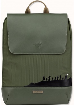 Plecak Moleskine Władca Pierścieni LOTR (31 x 42 x 10 cm) Zielony Mech (Moleskine Lord of the Ring Metro Slim Backpack Moss Green) - 8056711513515