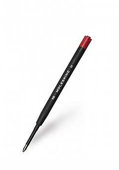 Wkład do Długopisu Kulkowego Moleskine 1 milimetr z tuszem Czerwonym (Moleskine Ballpoint Refill Red 1 mm) - 9788866139041