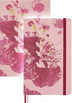 Notatnik Moleskine Sakura L duży (13x21 cm) Czysty Gładki Różowa z Złotymi Akcentami Twarda oprawa w Pudełku Prezentowym (Moleskine Sakura Limited Edition Notebook Plain Large Pink With Gold Accents Hard Cover BOX) - 8056999278618