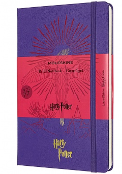 Notatnik Moleskine Harry Potter Zakon Feniksa (duży 13x21) w Linie Fiolet Twarda oprawa (Moleskine Harry Potter and the Order of the Phoenix Limited Edition Notebook Ruled Large Hard Cover) - 8053853603982