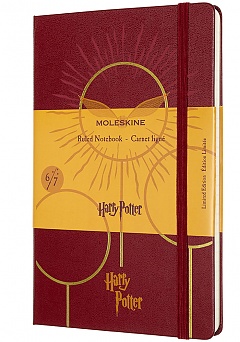 Notatnik Moleskine Harry Potter i Książę Półkrwi (duży 13x21) w Linie Bordowy Twarda oprawa (Moleskine Harry Potter And The Half‑Blood Limited Edition Notebook Ruled Large Hard Cover) - 8053853603999
