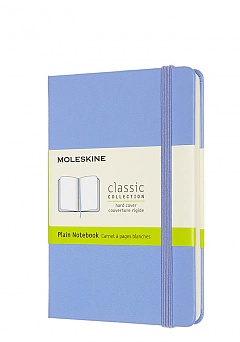 Notatnik Moleskine P kieszonkowy (9x14cm) Czysty Niebieska Hortensja Twarda oprawa (Moleskine Plain Notebook Pocket Hard Hydrangea Blue) - 8056420850802