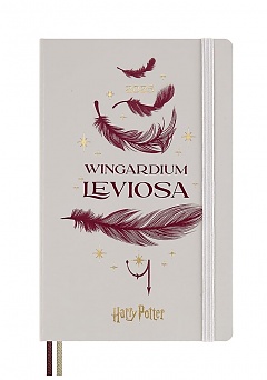 Kalendarz Moleskine 2025 12M Harry Potter Wingardium Leviosa rozmiar L (duży 13x21 cm) Tygodniowy Beżowy Twarda oprawa (Moleskine Limited Edition Harry Potter Wingardium Leviosa Weekly Notebook/Planner 2025 Large Hard Cover) - 8056999272159