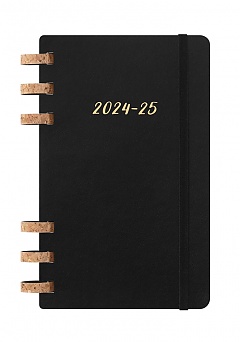 Kalendarz Moleskine 2024-2025 Akademicki (od lipca do czerwca) rozmiar L (13x21 cm) na Spirali Tygodniowy i Miesięczny Czarny Twarda oprawa (Moleskine Academic Spiral Weekly and Monthly Planner 2024-2025 Extra Large Black) - 8056999271701