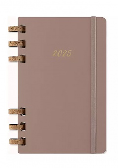 Kalendarz Moleskine 2025 12M rozmiar L (duży 13x21 cm) na Spirali Tygodniowy i Miesięczny Beżowy Migdałowy Twarda oprawa (Moleskine Weekly and Monthly Planner 2025 Large Crush Almond) - 8056999271527