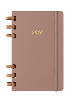 Kalendarz Moleskine 2026 12M rozmiar L (duży 13x21 cm) na Spirali Tygodniowy i Miesięczny Beżowy Migdałowy Twarda oprawa (Moleskine Weekly and Monthly Planner 2026 Large Crush Almond) - 8056999276485