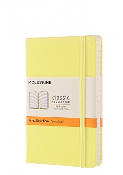 Notatnik Moleskine P kieszonkowy (9x14 cm) w Linie Cytrynowy Twarda oprawa (Moleskine Ruled Notebook Pocket Citron Yellow) - 8051272893595