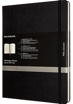 Notes Moleskine PRO Project Planner XL (19x25 cm) Twarda Oprawa Czarny (Moleskine PRO Project Planner XL Black Hard Cover) - 8056420851373