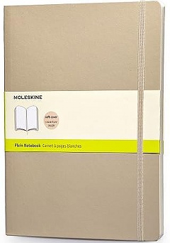 Notatnik Moleskine XL ekstra duży (19x25 cm) Czysty Beżowy Miękka oprawa (Moleskine Plain Notebook Extra Large Beige Soft Cover) - 9788867323821