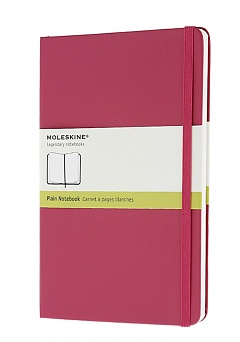 Notatnik Moleskine L duży (13x21cm) Czysty Magenta / Ciemny Róż Twarda oprawa (Moleskine Plain Notebook Large Magenta Hard Cover) - 9788866136477