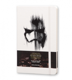 Notes Moleskine STAR WARS VII w linię, duży [13x21cm] biały (Moleskine STAR WARS VII Limited Edition Ruled Large Hard Cover)