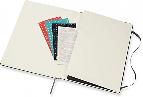 Kalendarz Moleskine 2021-2022 18-miesięczny rozmiar XL (bardzo duży 19x25 cm) Tygodniowy Czarny Twarda oprawa (Moleskine Weekly Notebook Diary/Planner 2021/22 Extra Large Hard Black Cover) - 8056420856231