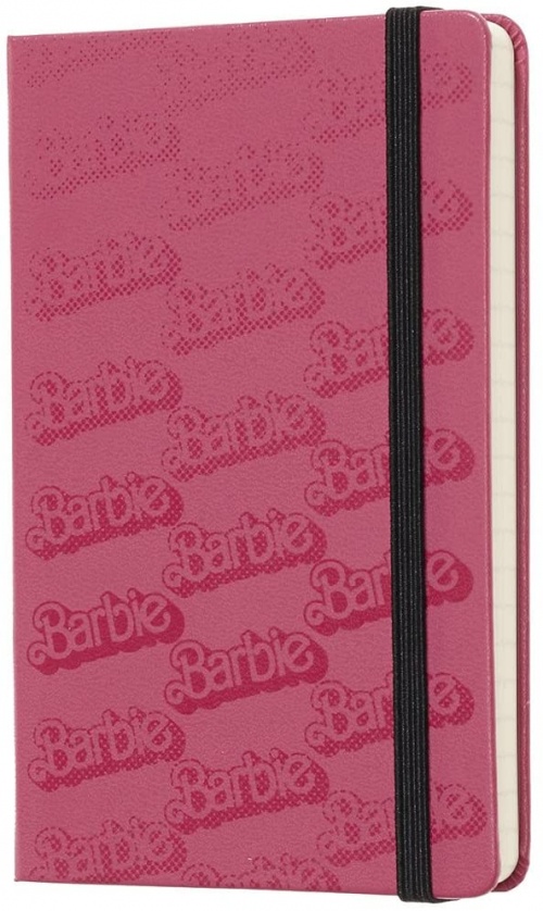 Notatnik Moleskine z serii Barbie P (9x14cm) w Linie Różowy Twarda oprawa (Moleskine Barbie Limited Edition Ruled Notebook -Barbie Accessories) - 8058341716755
