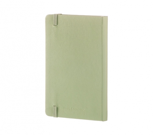Notatnik Moleskine P kieszonkowy (9x14 cm) Czysty Pistacja Twarda oprawa (Moleskine Plain Notebook Pocket Hard Willow Green) - 8051272893663