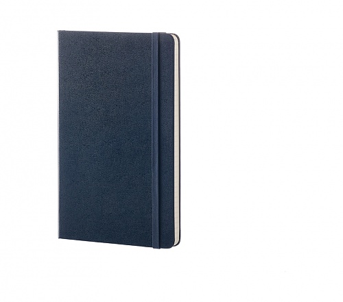 Notatnik Moleskine L duży (13x21cm) Czysty Szafirowy / Granatowy Twarda oprawa (Moleskine Plain Notebook Large Hard Sapphire Blue) - 8051272893687