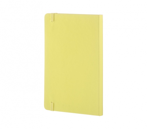Notatnik Moleskine L duży (13x21cm) Czysty Cytrynowy Twarda oprawa  (Moleskine Plain Notebook Large Hard Citron Yellow) - 8051272893717